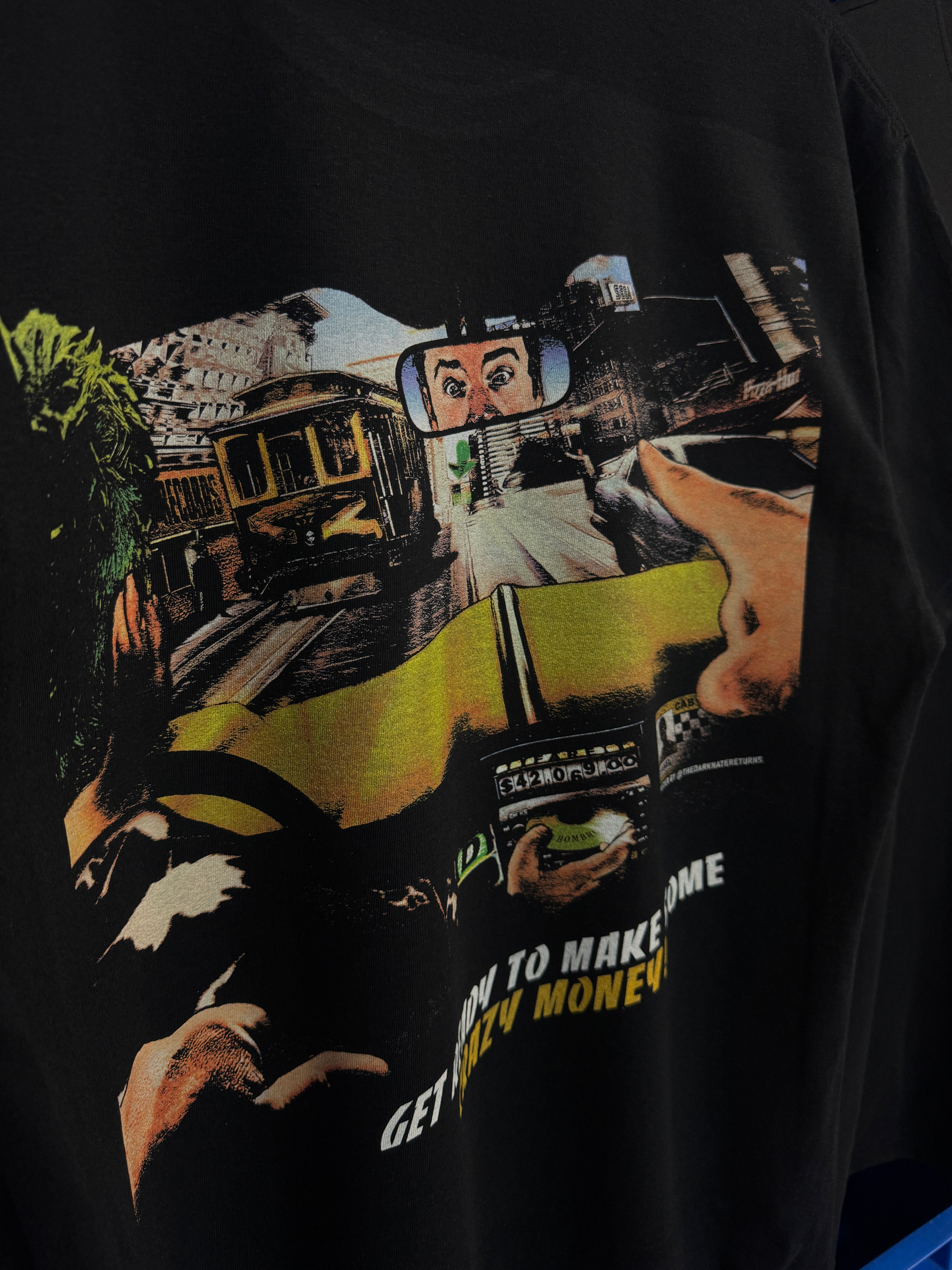 2000's Crazy Taxi vintage black graphic t-shirt
