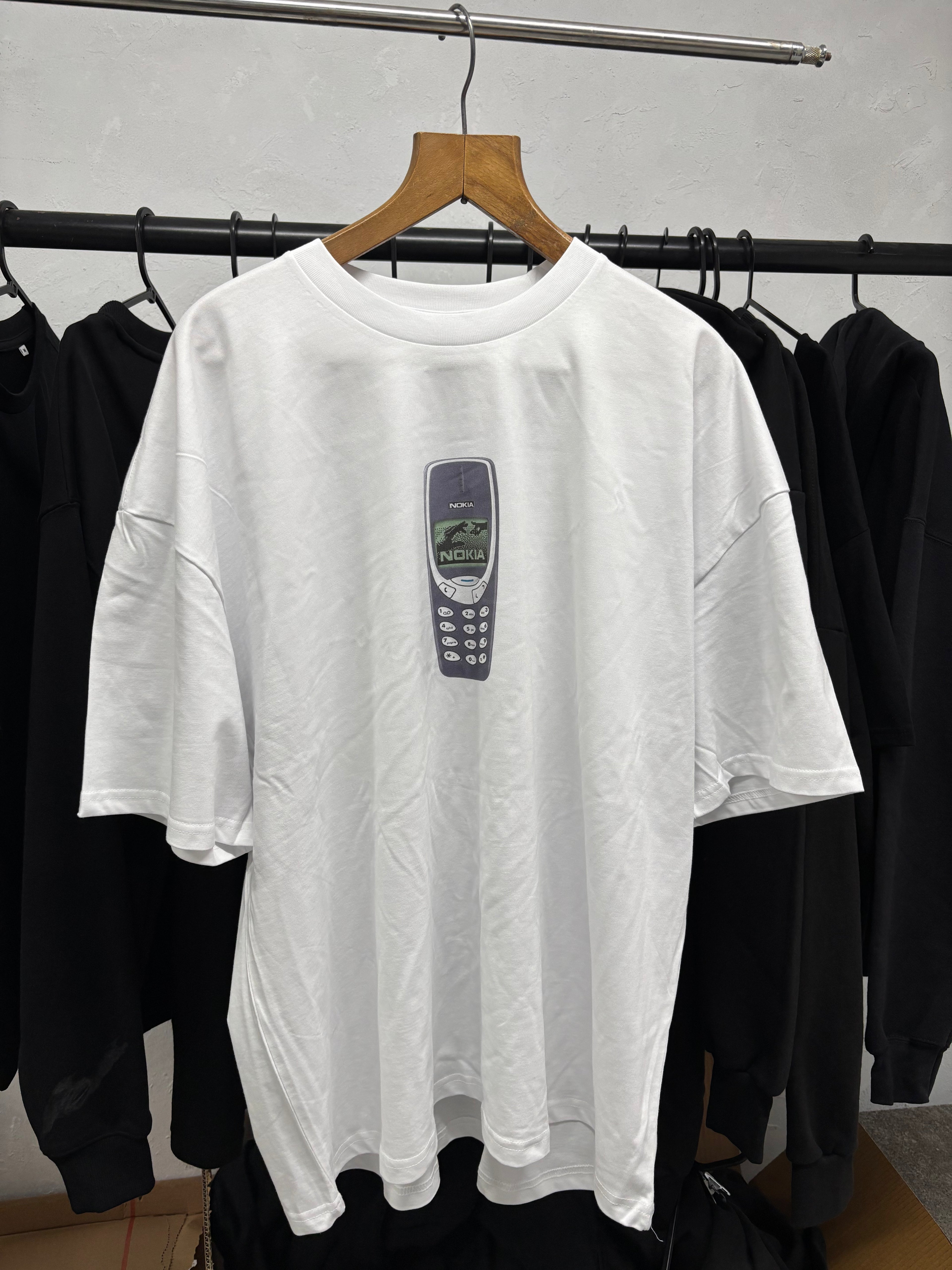 2000's Nokia Brick white t-shirt