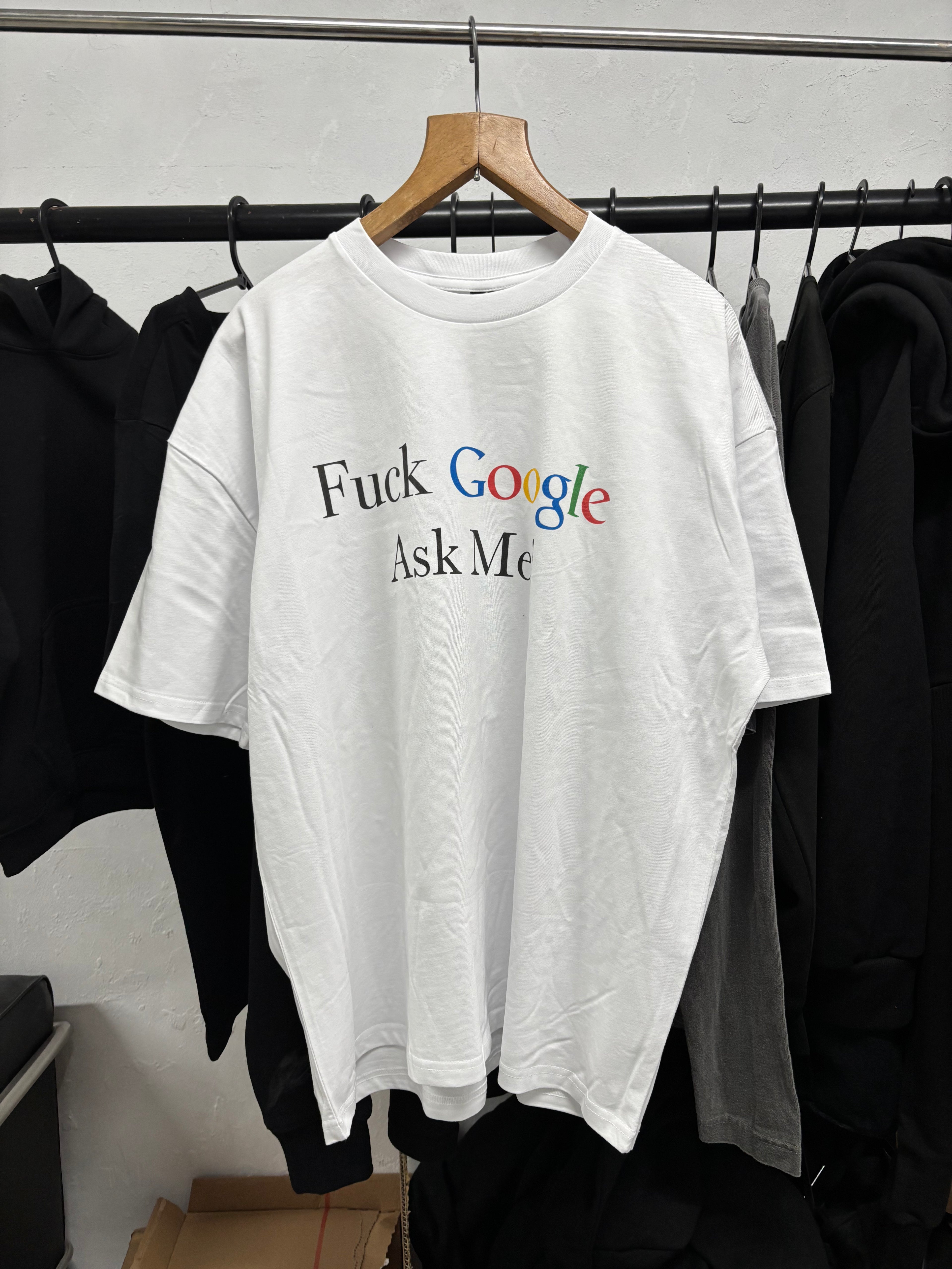 90's fuck google vintage white t-shirt