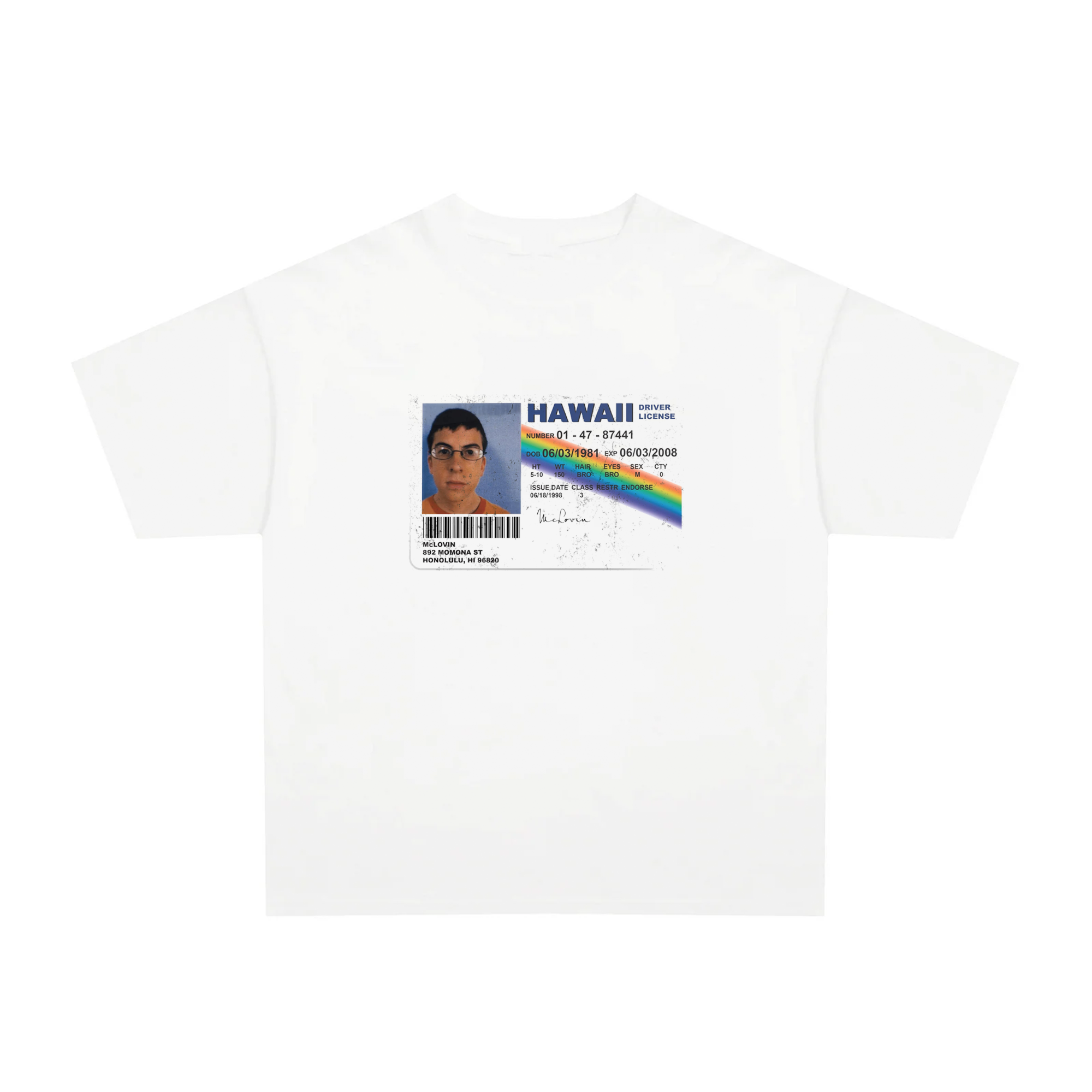 2000's Mclovin vintage white t-shirt