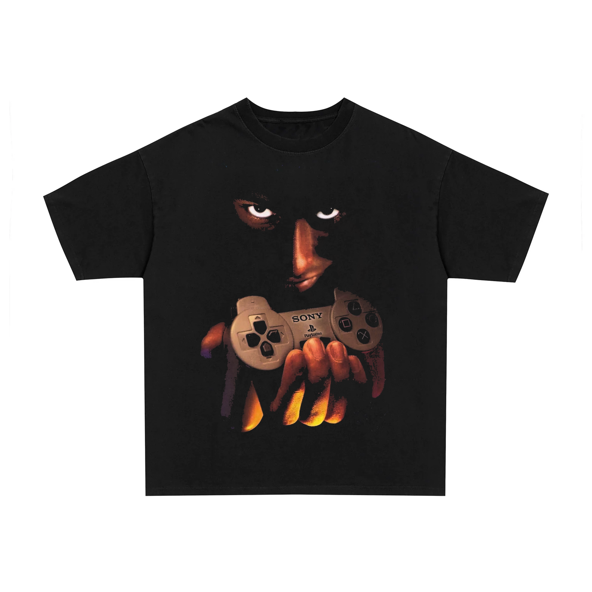 Vintage 2000s PS2 Black t-shirt, retro arcade gaming posterboy streetwear tee