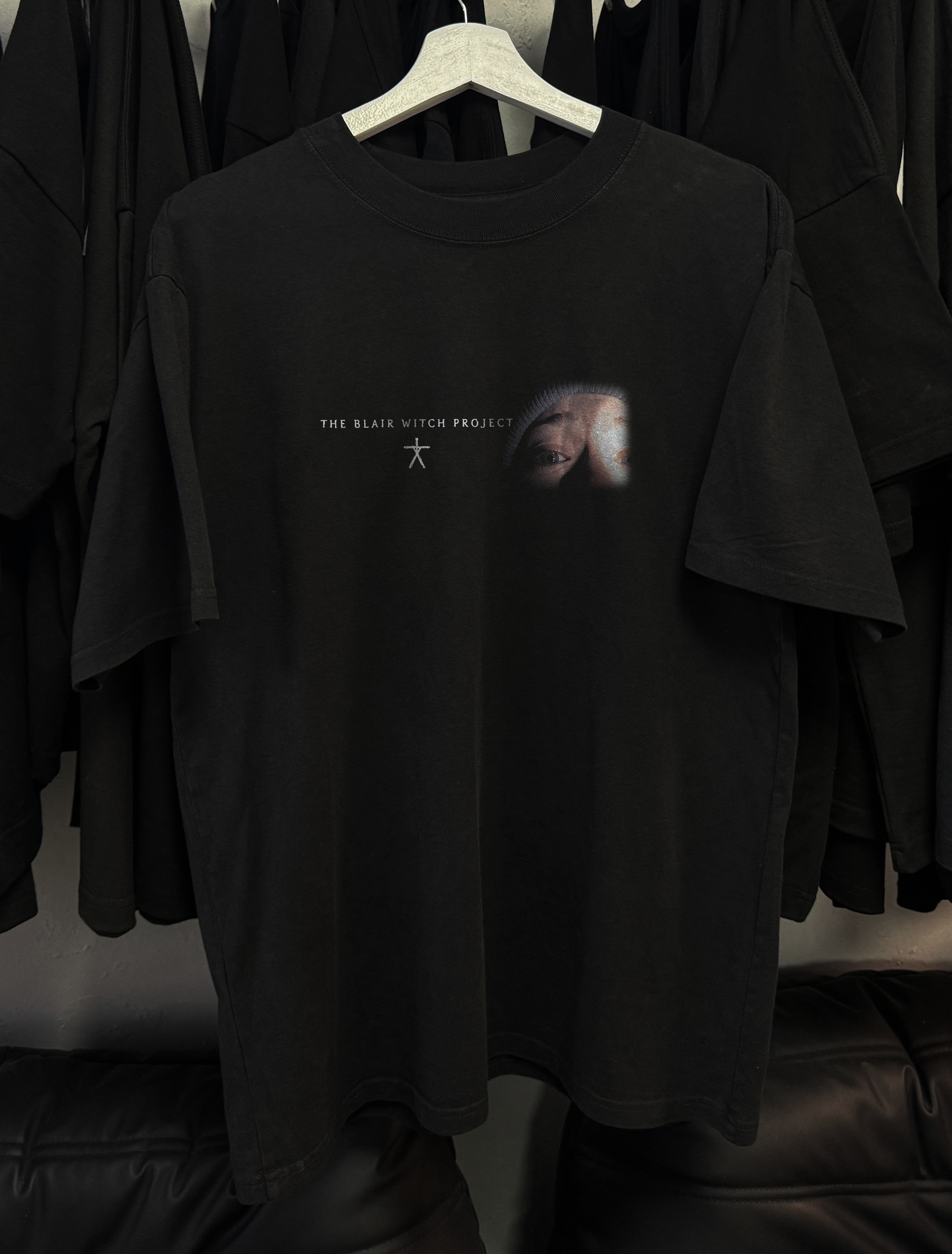 90's Blair witch project black graphic t-shirt