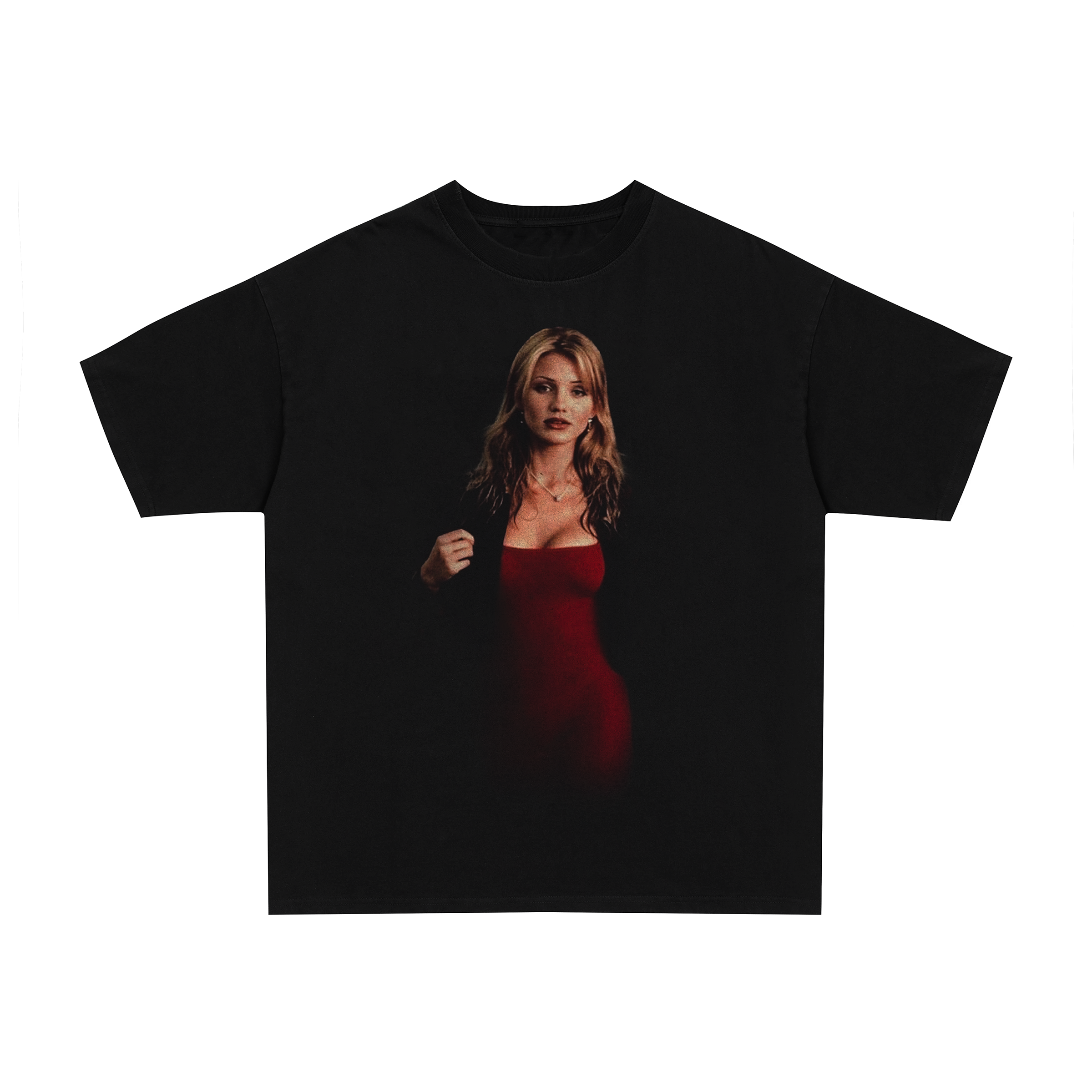 90's Cameron Diaz the maksd vintage black graphic t-shirt
