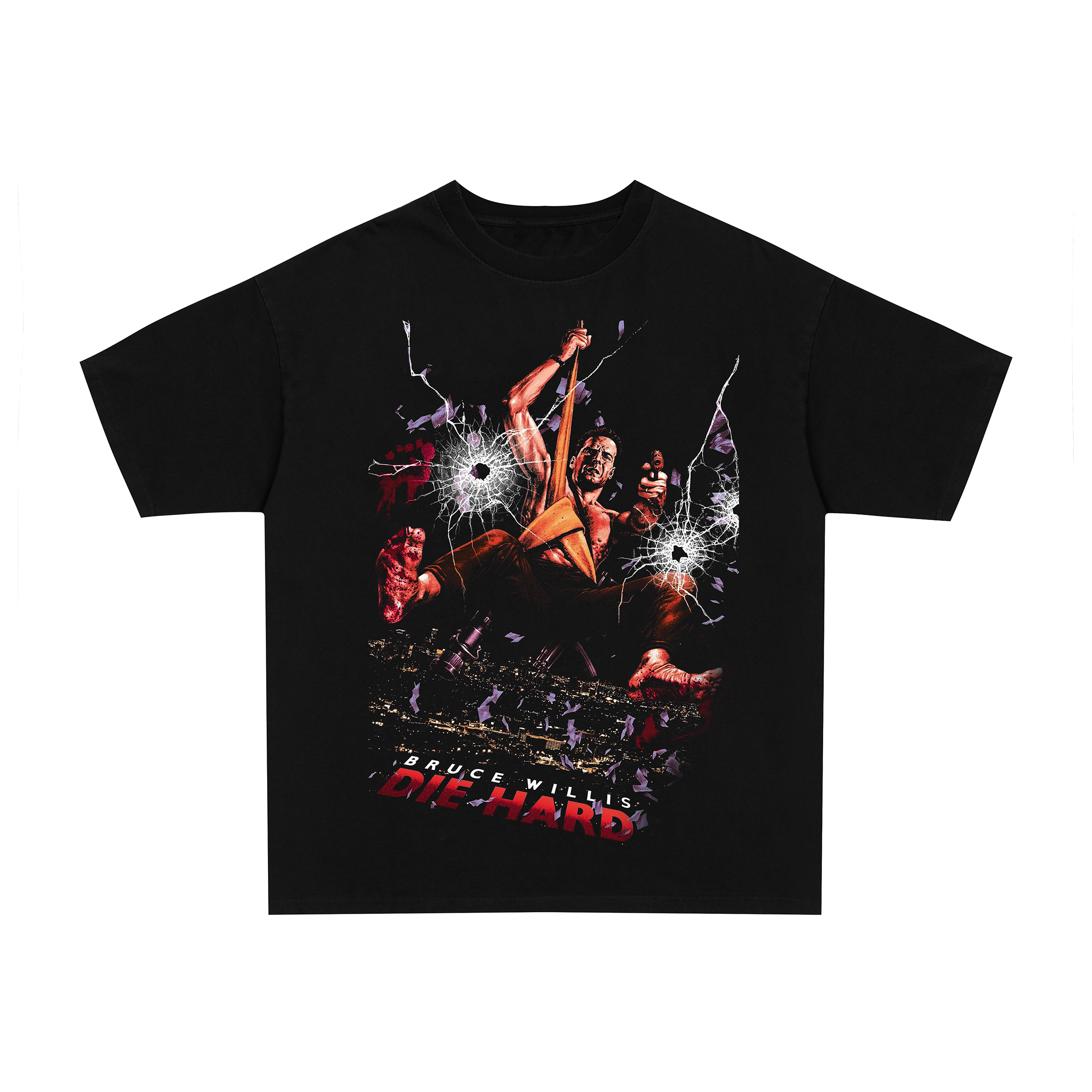 2000's Die Hard Movie vintage graphic t-shirt
