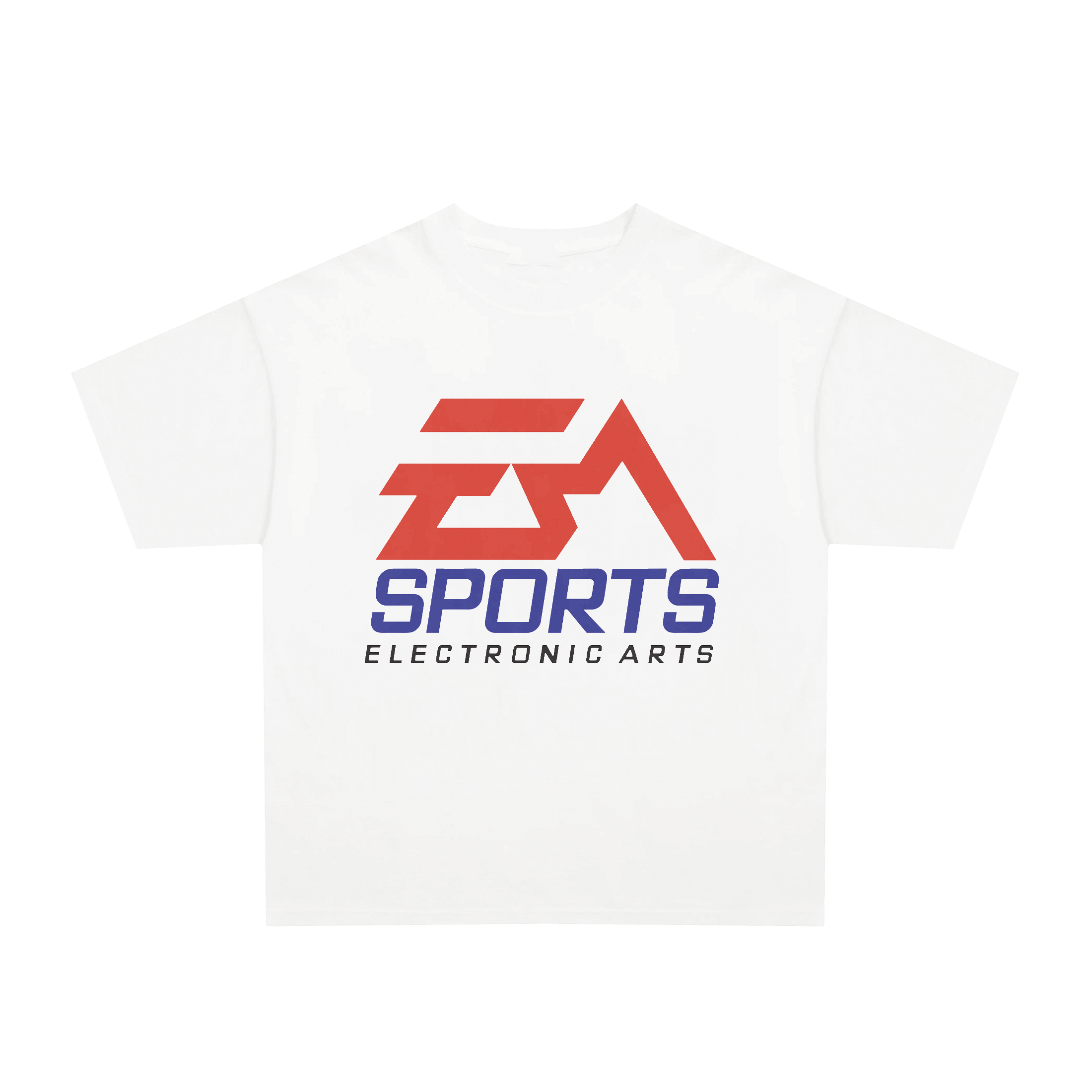 Vintage 2000s EA Sports white t-shirt, retro tech gaming posterboy streetwear tee