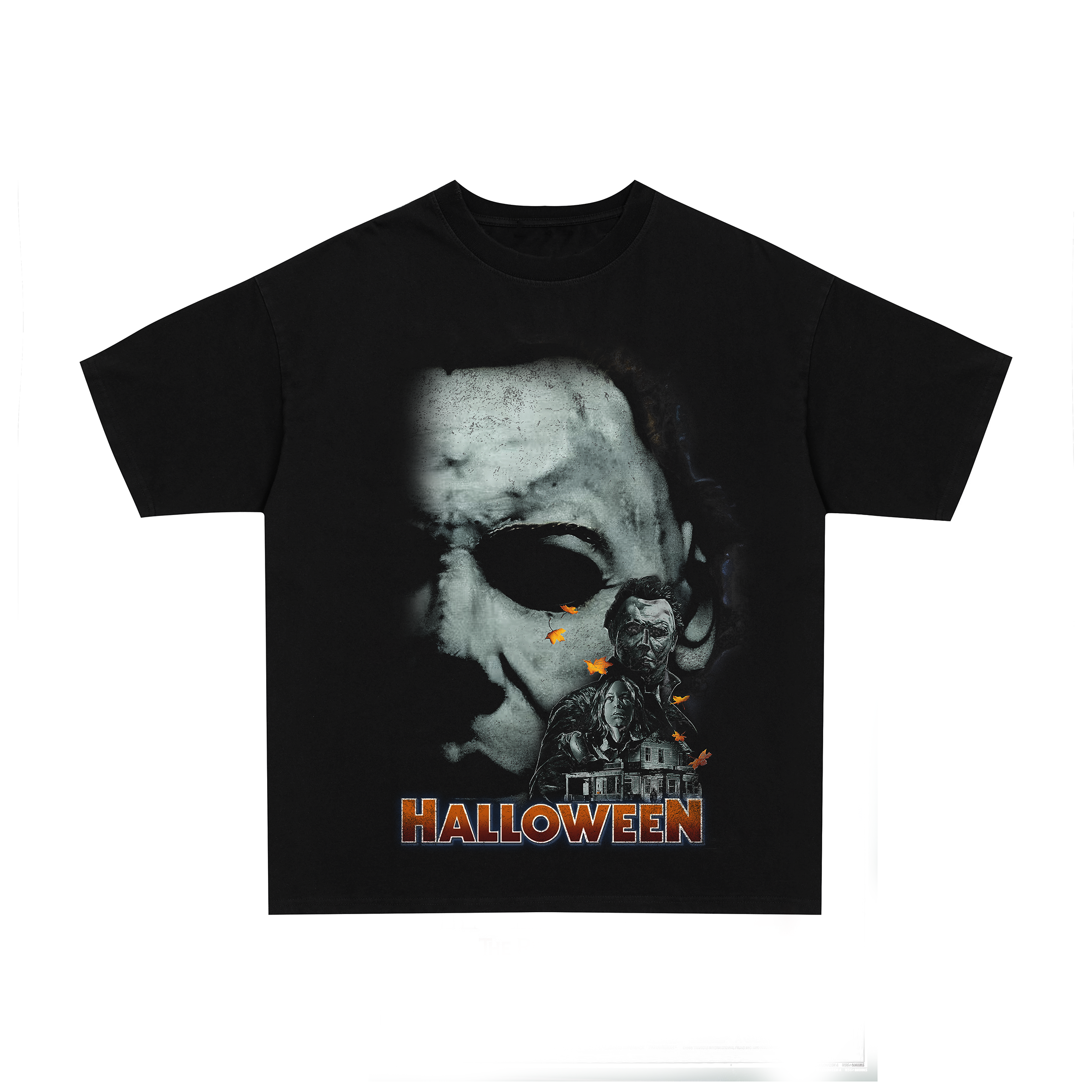 90's Halloween vintage black graphic t-shirt