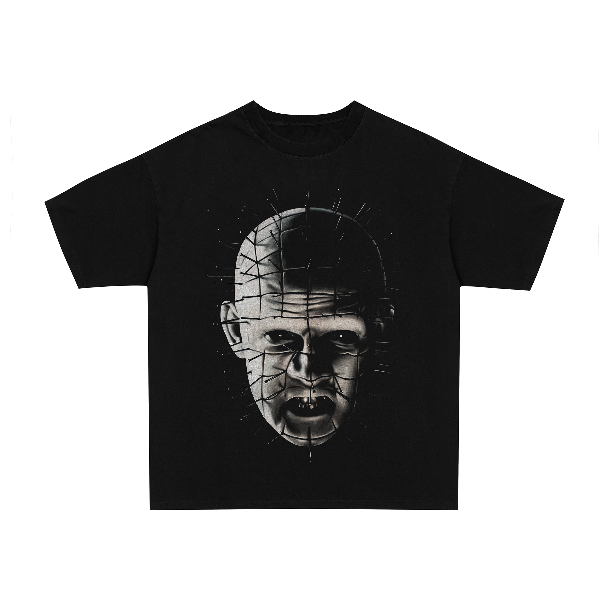 90's Hellraiser pin head black graphic t-shirt