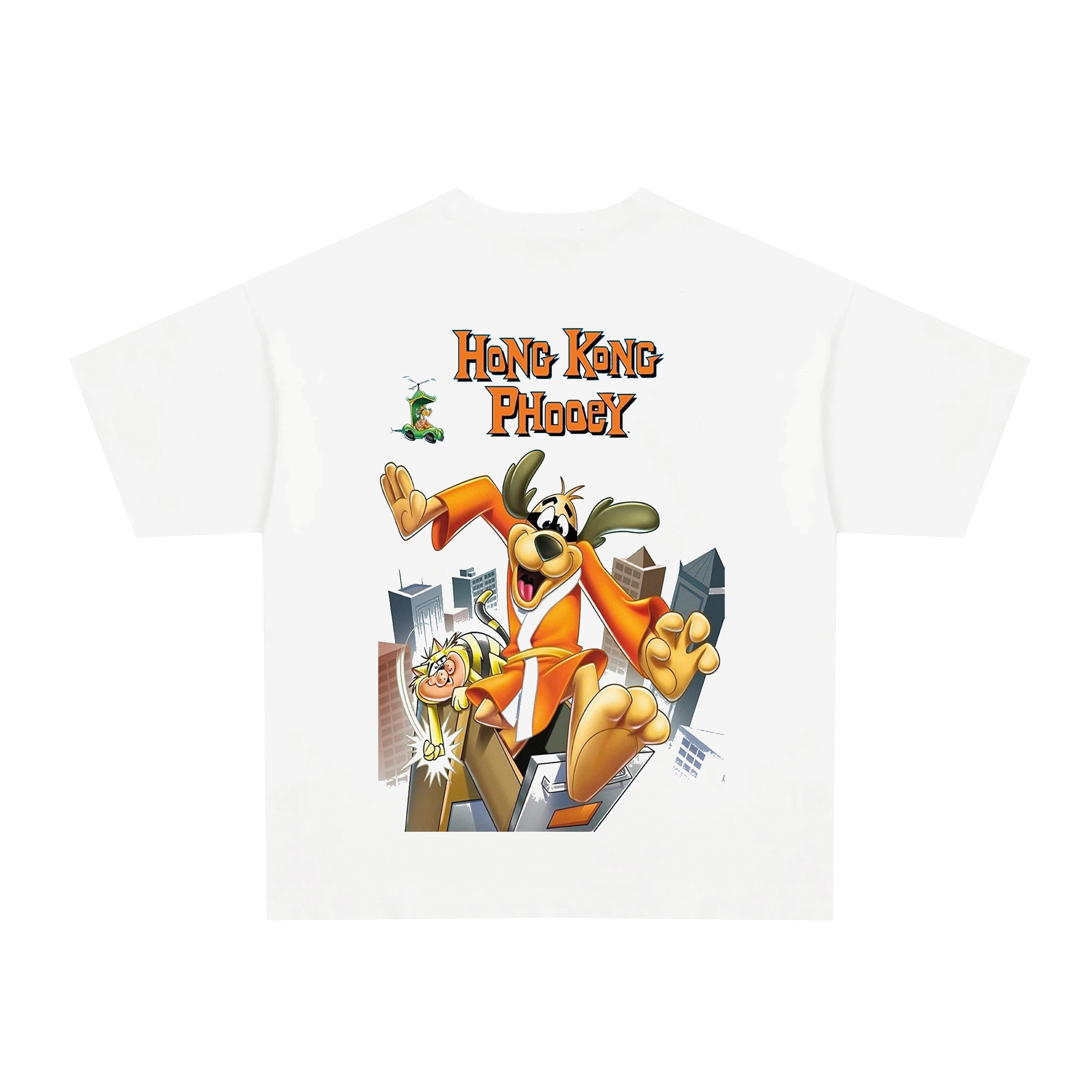 80's Hong Kong phooey vintage white graphic t-shirt