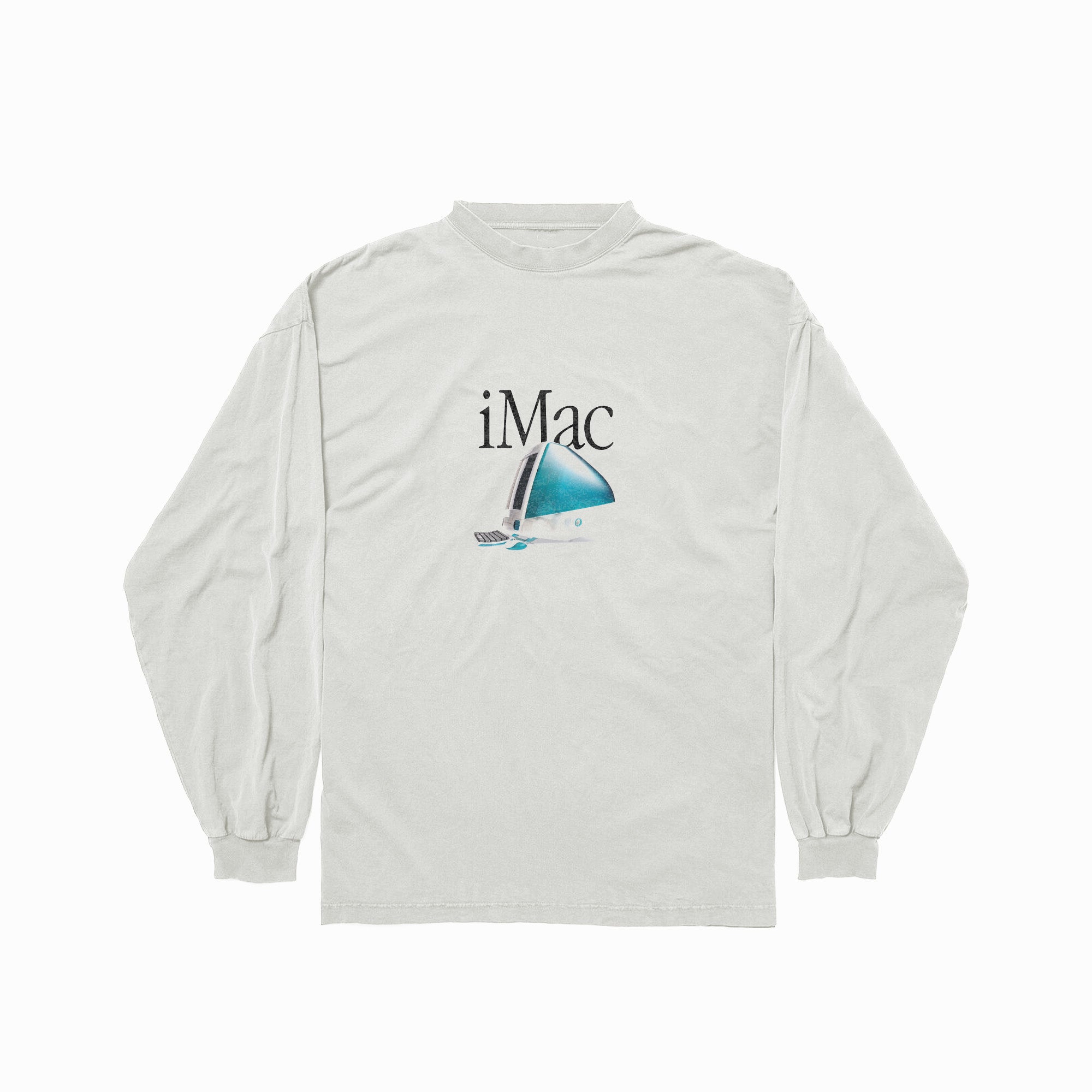 Vintage 2000s Apple iMac white t-shirt, retro tech posterboy streetwear tee