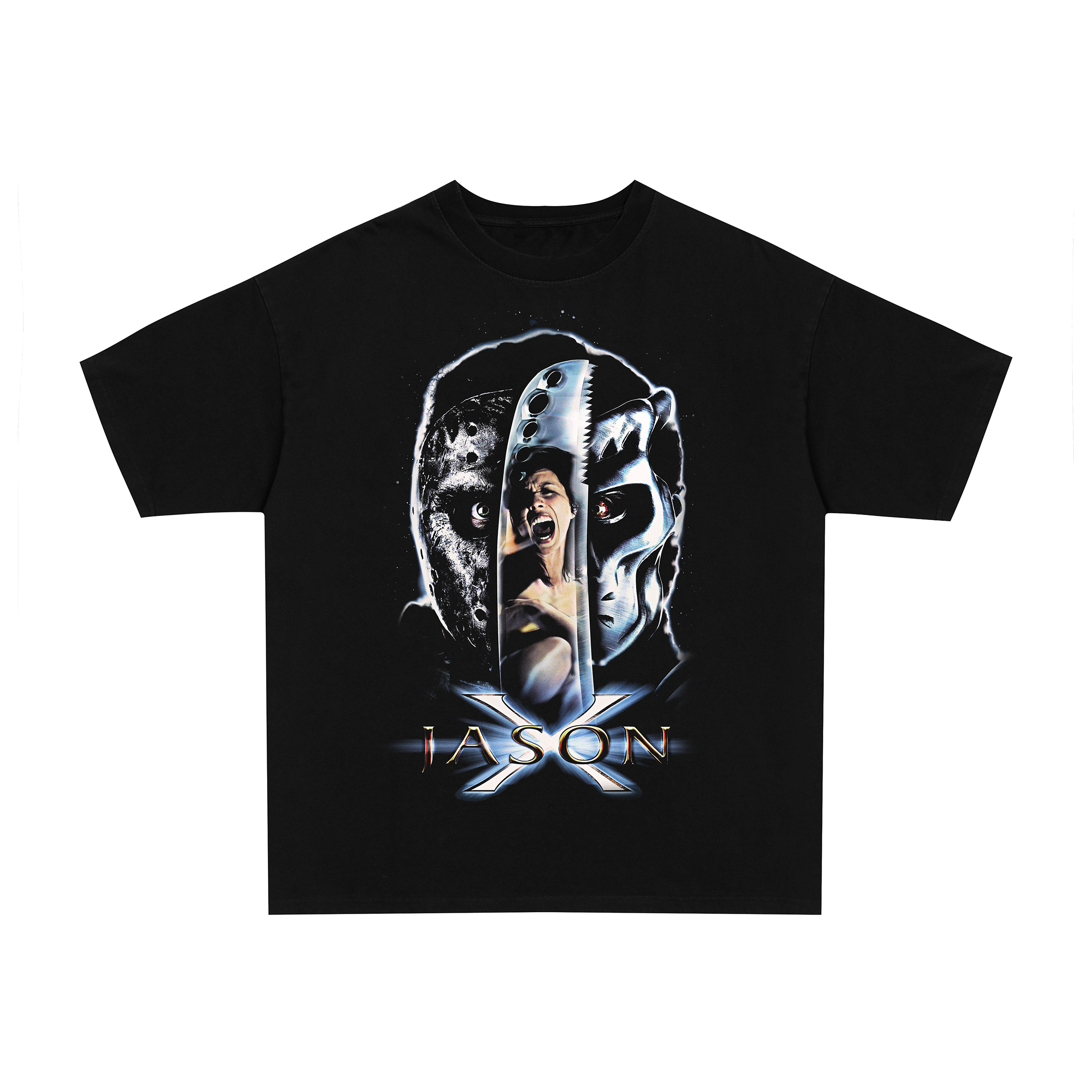 90's Jason Vorhees vintage black graphic t-shirt