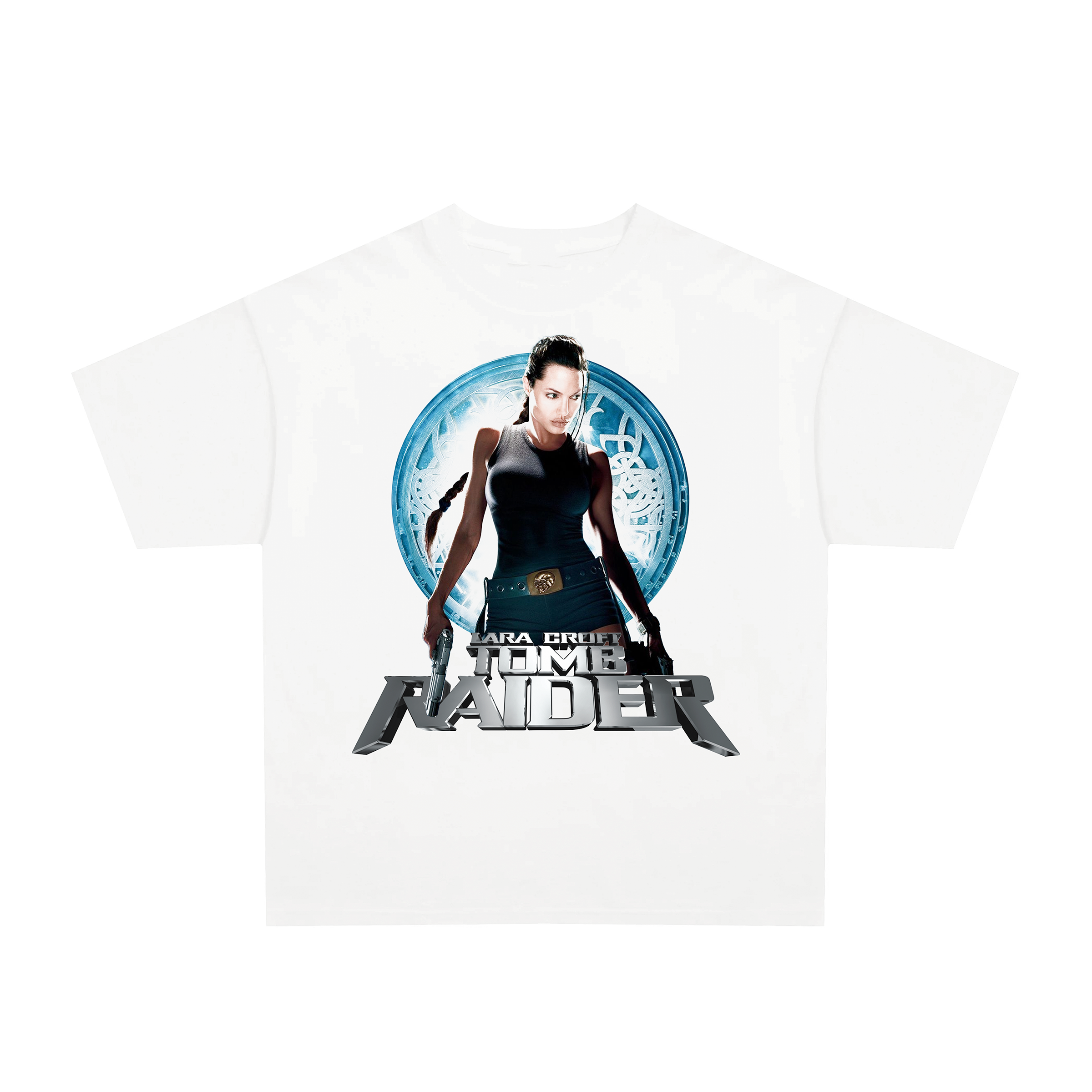2000's Lara Croft Tomb raider vintage white graphic t-shirt