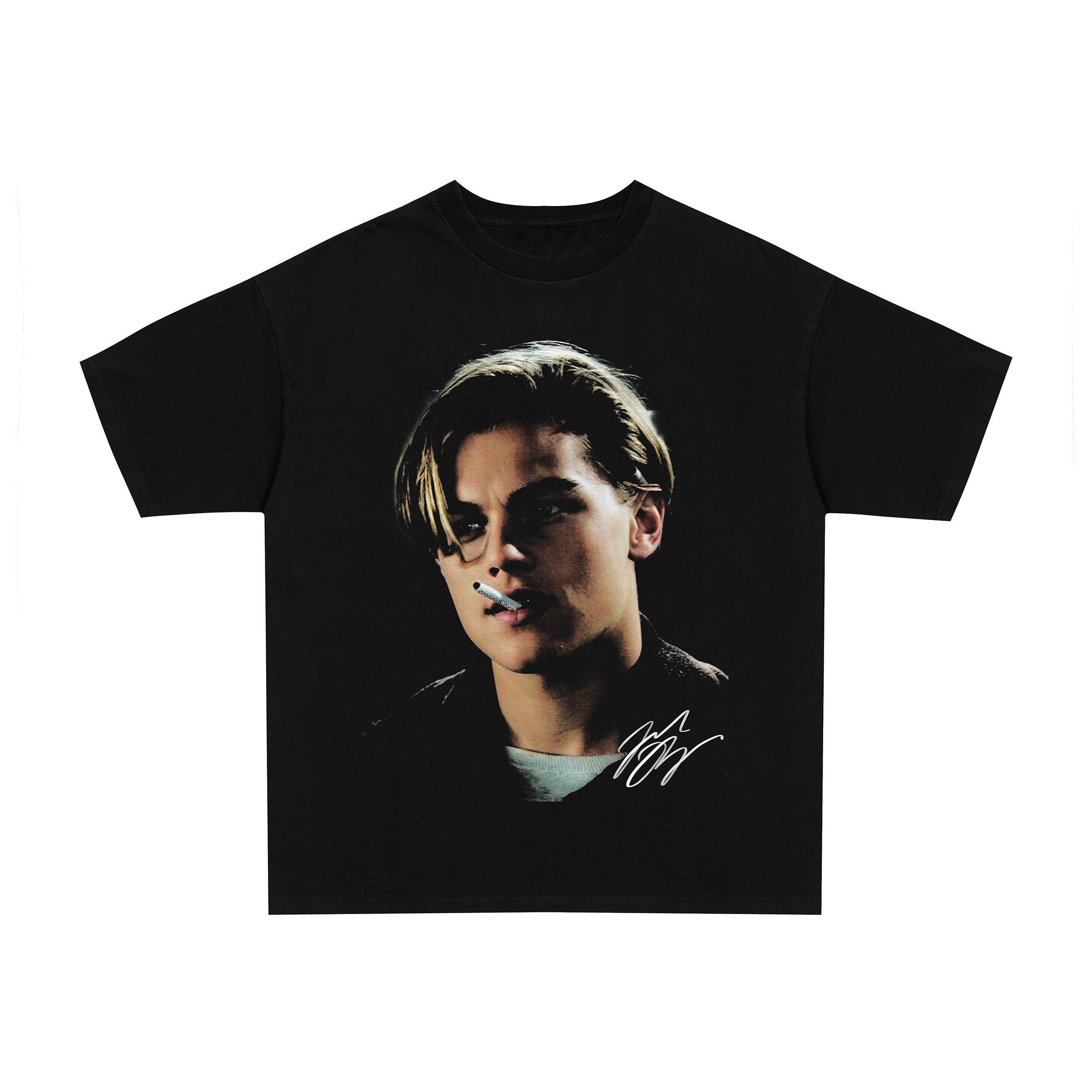 90's Leonardo dicaprio vintage black graphic t-shirt (Copy)