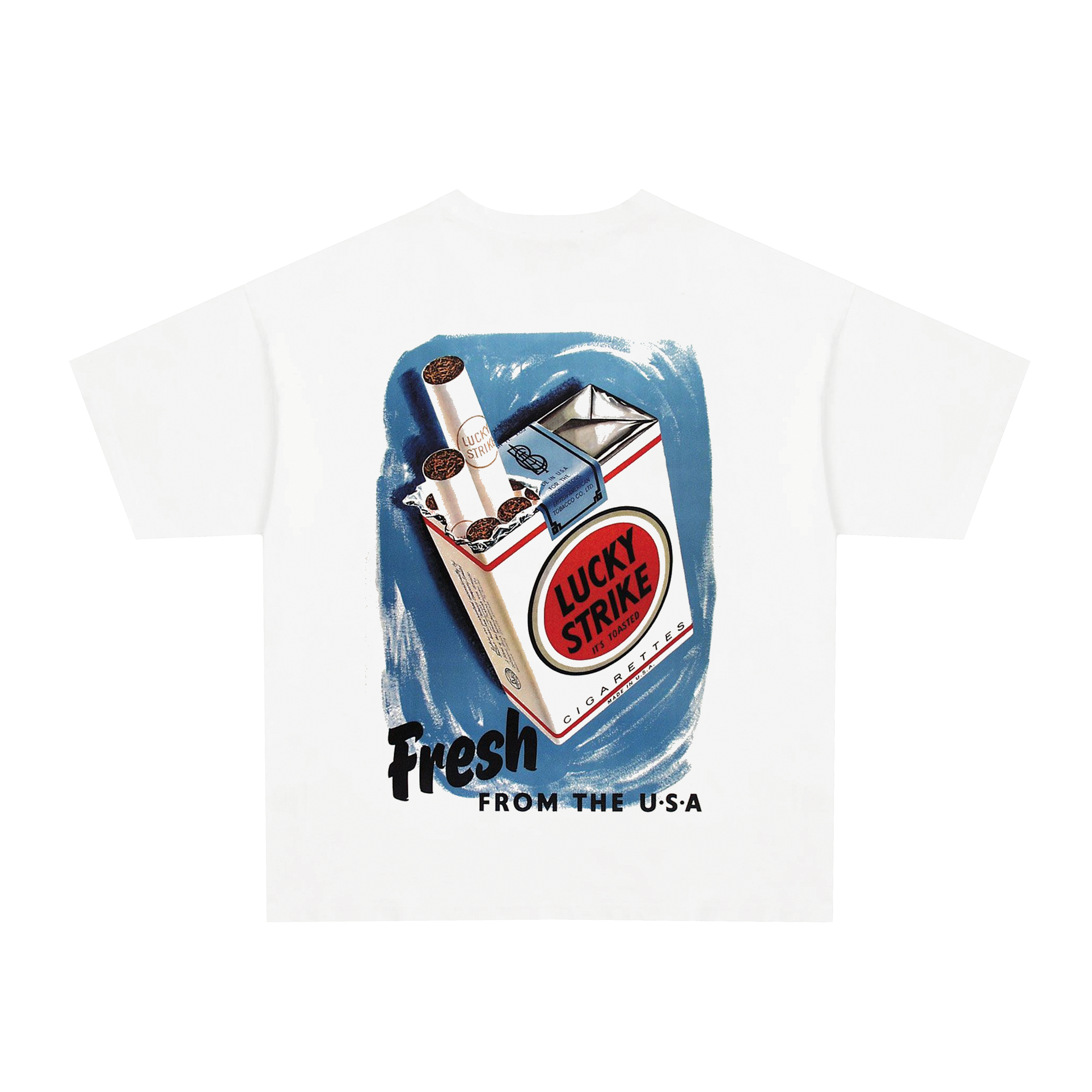 90's Rare Lucky strike vintage white tee