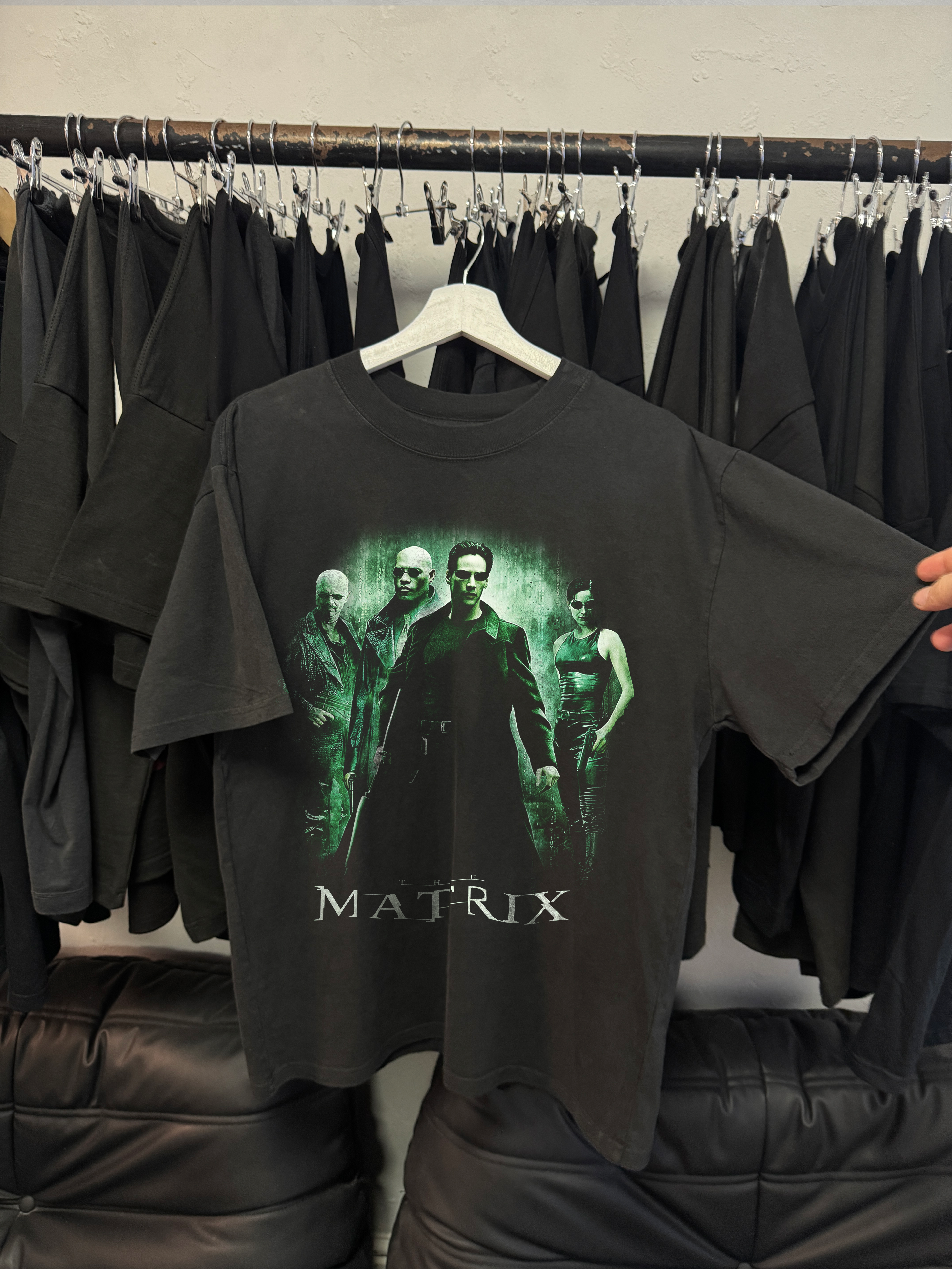90's Matrix vintage black graphic t-shirt