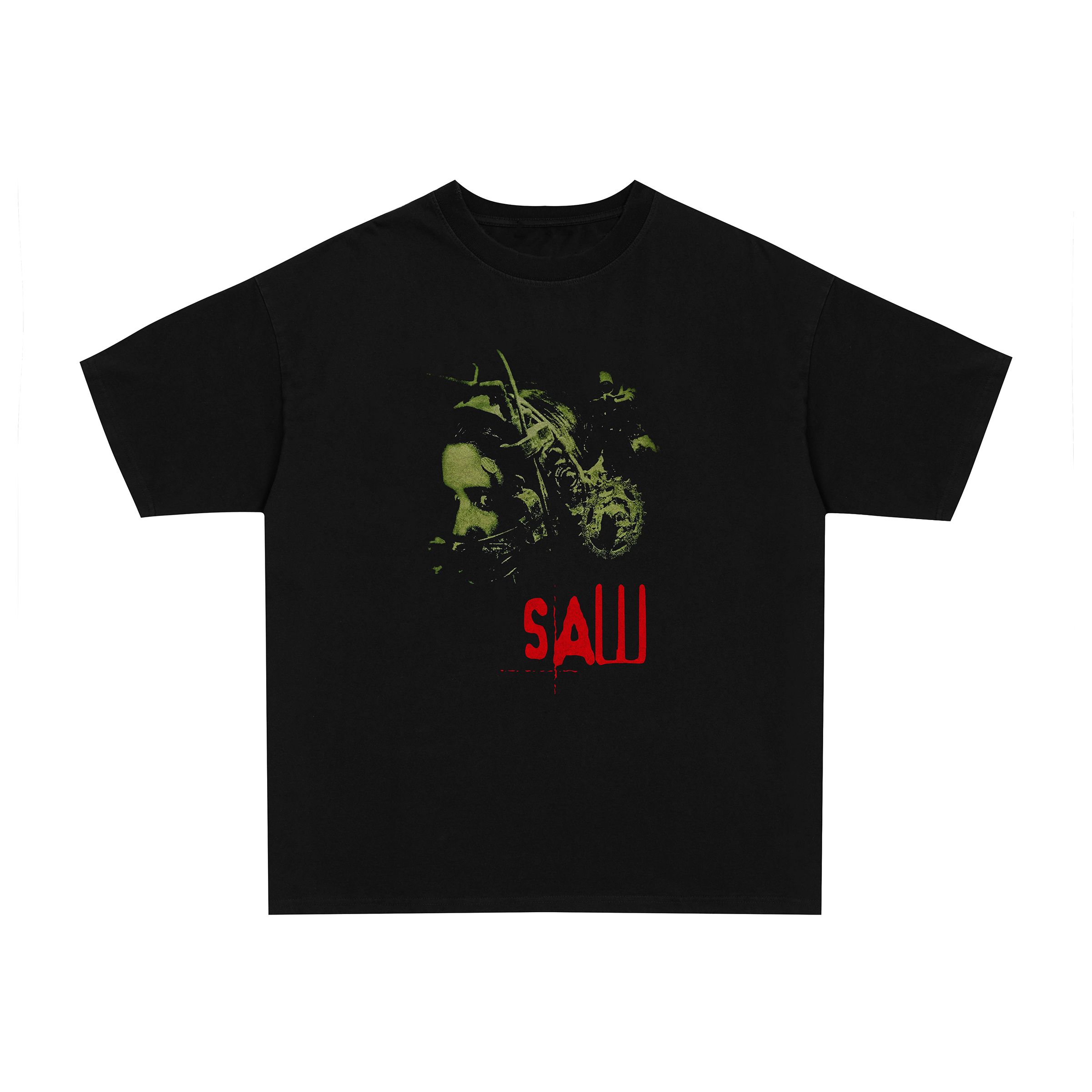 90's Saw vintage black graphic t-shirt