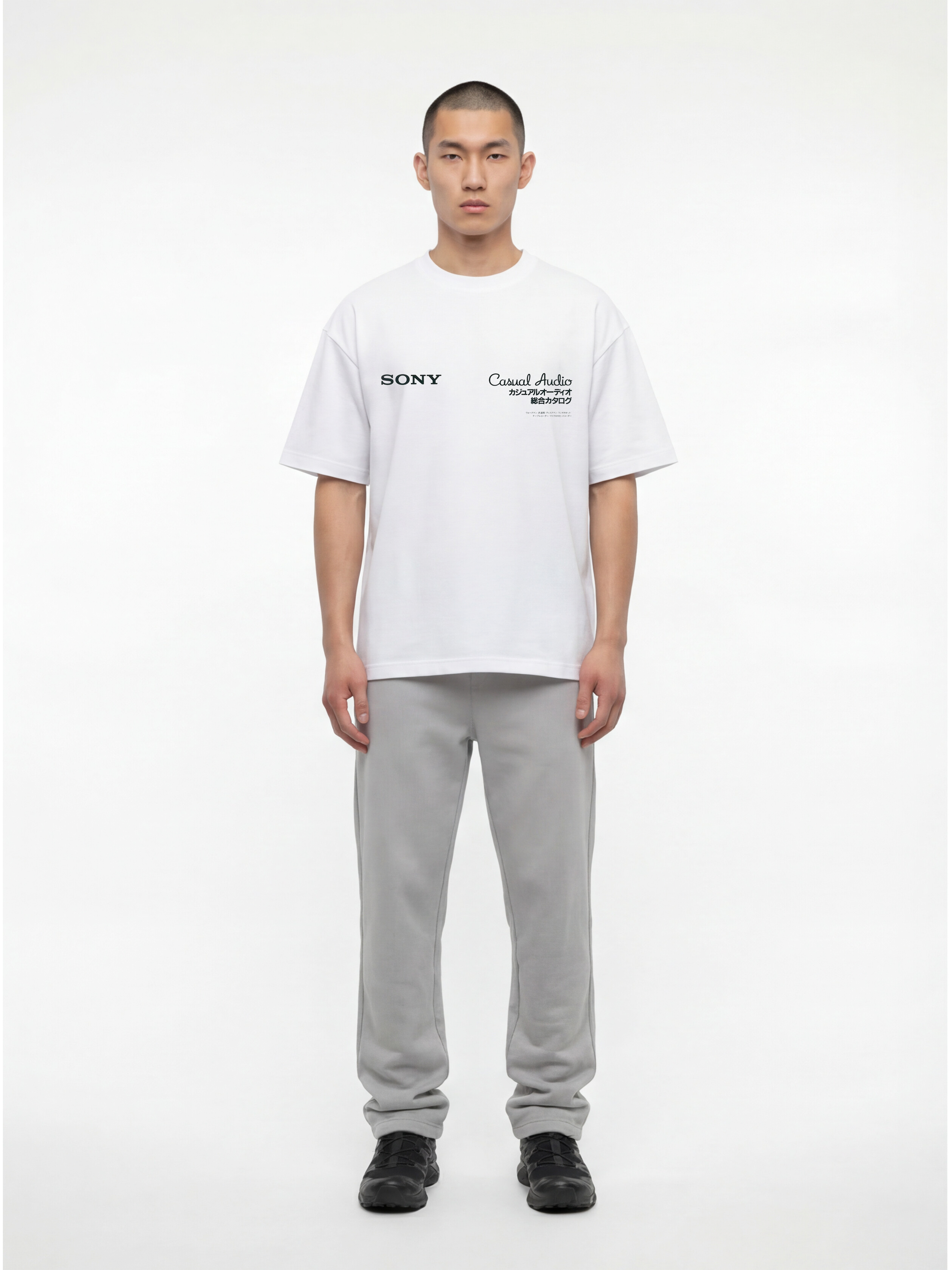 90's Sony Walkman Monkey white t-shirt