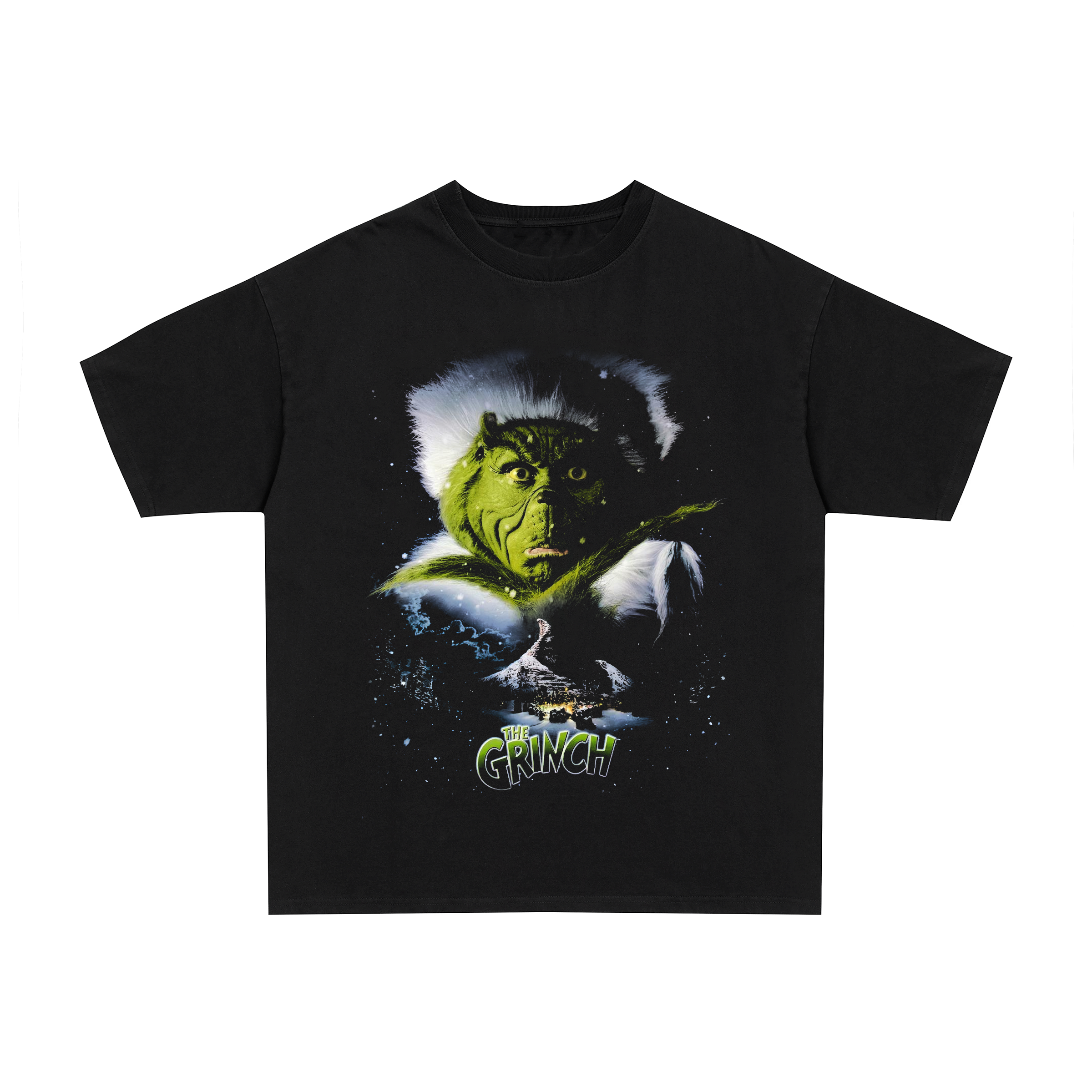 Vintage 2000s The Grinch graphic black t-shirt, retro movie / film posterboy streetwear tee