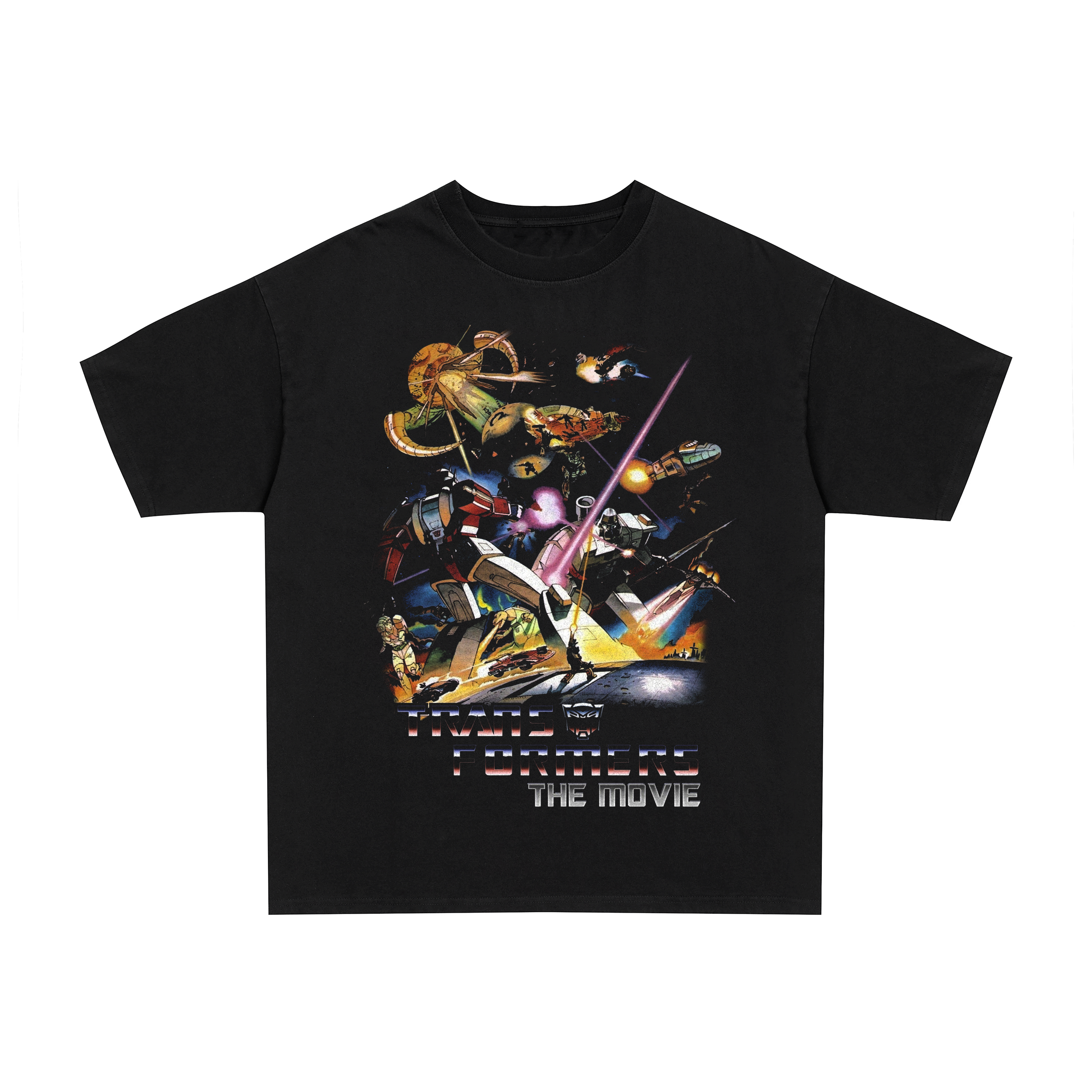 80's Transformers vintage black graphic t-shirt